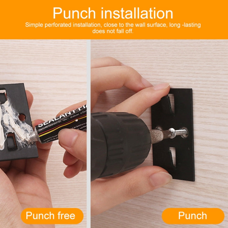 50cm Kitchen Punch-free Wall Mount Seasoning Storage Rack, 50cm