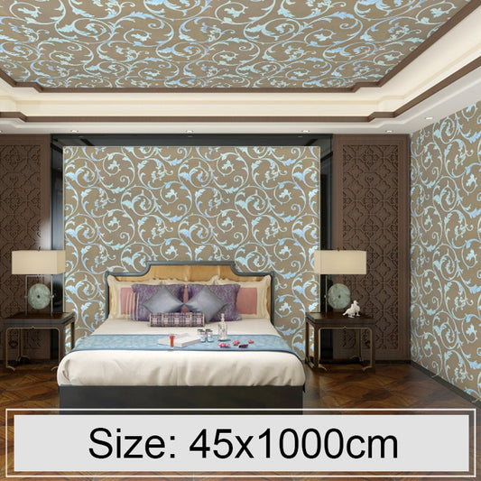 Coffee Silver Creative 3D Stone Brick Decoration Wallpaper Stickers Bedroom Living Room Wall Waterproof Wallpaper Roll, Size: 45 x 1000cm, Coffee silver