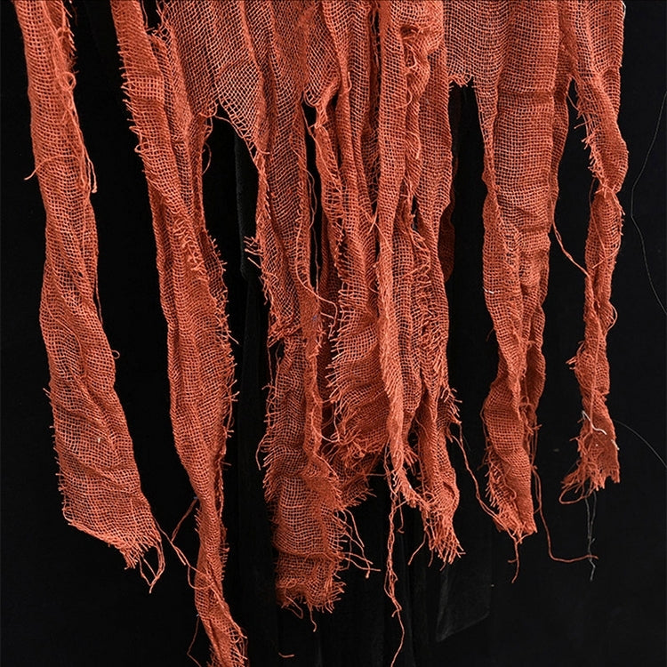 Halloween Hang Ghost Resin Electric Skull Bar Door Welcome Ghost Voice Skeleton Props Decorations, Electric Skull(Orange)