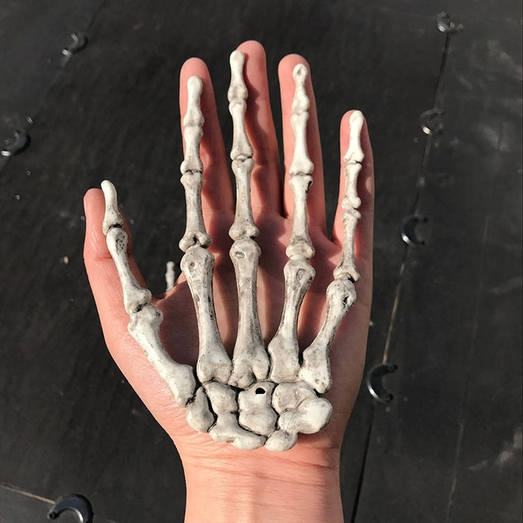 One Pair Halloween Skeleton Hands Haunted House Decoration Props, Size: 15.5 x 10cm, Skeleton Hands