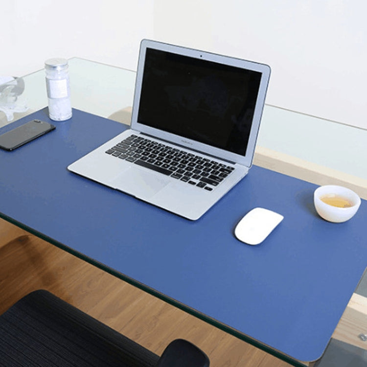 Multifunction Business Double Sided PU Leather Mouse Pad Keyboard Pad Table Mat Computer Desk Mat, Size: 90 x 45cm, Size: 90 x 45cm(Silver Grey), Size: 90 x 45cm(Black Red), Size: 90 x 45cm, Size: 90 x 45cm(Green + Silver), Size: 90 x 45cm(Blue + Yellow)