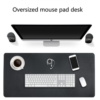 Multifunction Business Double Sided PU Leather Mouse Pad Keyboard Pad Table Mat Computer Desk Mat, Size: 120 x 60cm, Size: 120 x 60cm(Black Red), Size: 120 x 60cm, Size: 120 x 60cm(Green + Silver), Size: 120 x 60cm(Blue + Yellow)�����������������������...