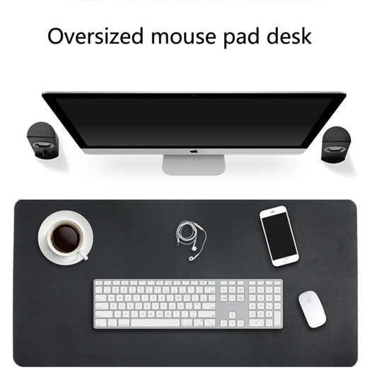 Multifunction Business Double Sided PU Leather Mouse Pad Keyboard Pad Table Mat Computer Desk Mat, Size: 120 x 60cm, Size: 120 x 60cm(Black Red), Size: 120 x 60cm, Size: 120 x 60cm(Green + Silver), Size: 120 x 60cm(Blue + Yellow)�����������������������...