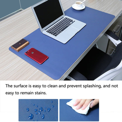 Multifunction Business Double Sided PU Leather Mouse Pad Keyboard Pad Table Mat Computer Desk Mat, Size: 120 x 60cm, Size: 120 x 60cm(Black Red), Size: 120 x 60cm, Size: 120 x 60cm(Green + Silver), Size: 120 x 60cm(Blue + Yellow)�����������������������...