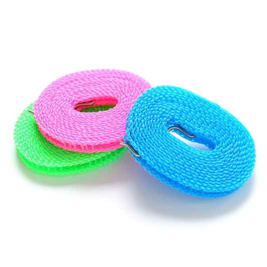 10 PCS Windproof Clotheslines Ropes for Outdoor Indoor Home Travel Camping Laundry Drying Use, Length: 3m, Random Color Delivery, 1333 Length: 3m