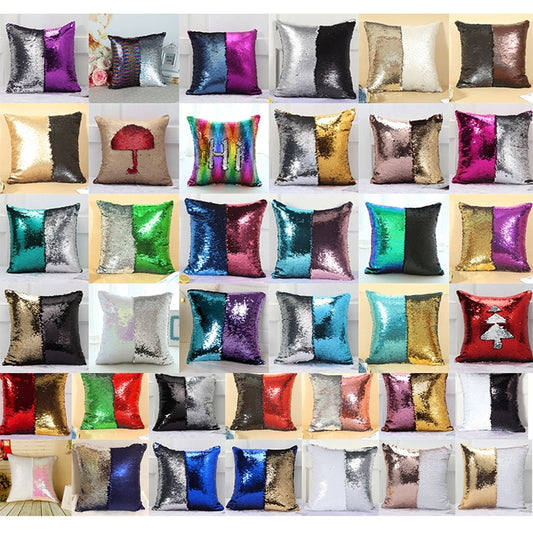 DIY Two Tone Glitter Sequins Throw Pillow Case Reversible Sequin Magical Color Changing Pillow Cover, Size: 40*40cm, HC6661A, HC6661AB, HC6661AC, HC6661AD, HC6661AE, HC6661AF, HC6661AG, HC6661AH, HC6661AJ, HC6661AK, HC6661AL, HC6661AM, HC6661AN, HC6661...