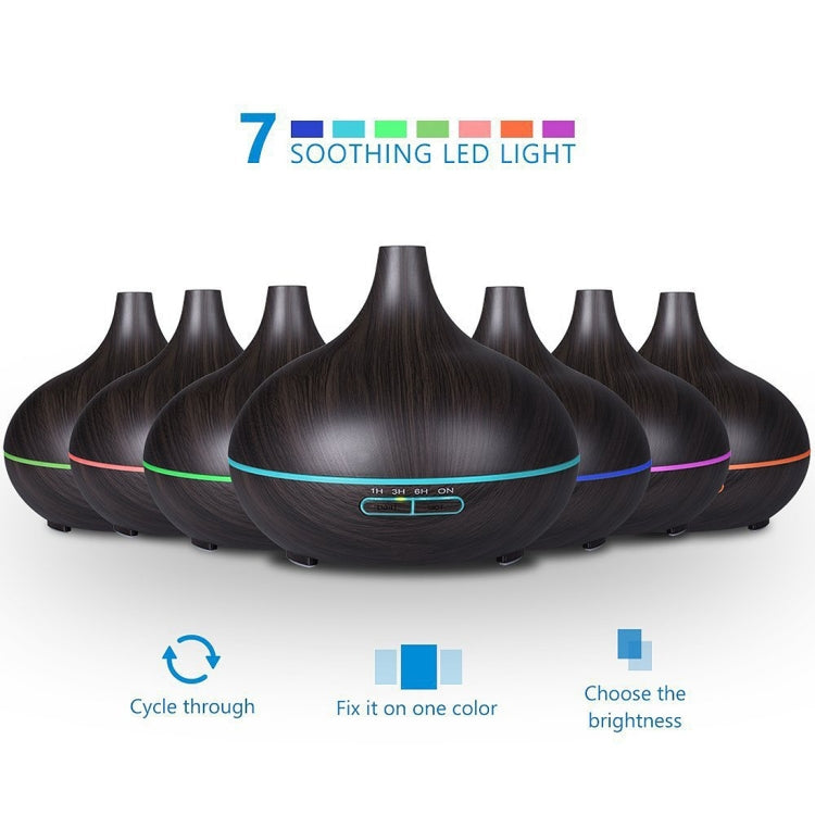 جهاز تنقية الهواء بالروائح العطرية W350، 14 واط، 300 مل، برائحة الخشب، مزود بإضاءة LED، مناسب للمكتب/الغرفة المنزلية، لون القهوة W350، لون البني W350