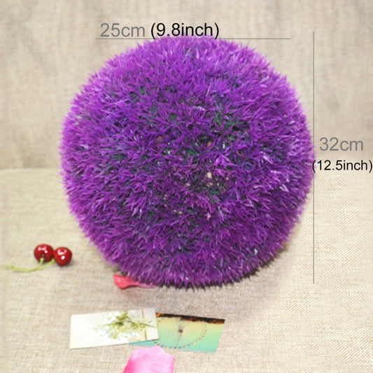 Artificial Grass Plant Ball Topiary Wedding Event Home Outdoor Decoration Hanging Ornament, Diameter: 12.7 inch, 12.7 inch