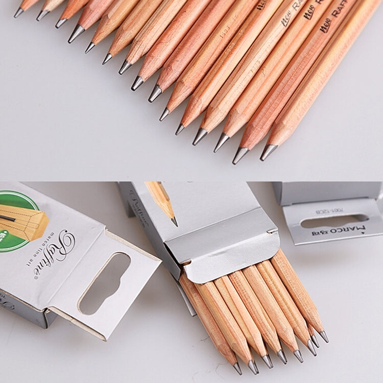 12pcs Drawing Writing Sketch Wooden Pencil Pre-sharpened HB Art Graphite Pencils, HB