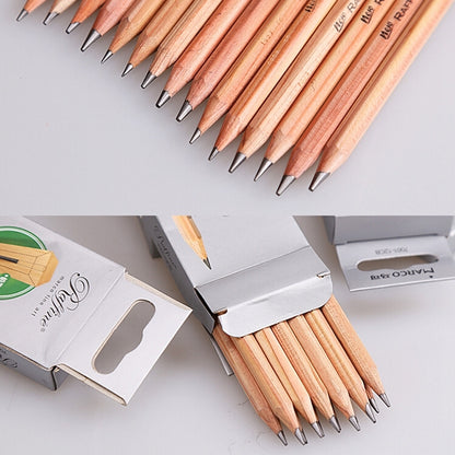 12pcs Drawing Writing Sketch Wooden Pencil Pre-sharpened HB Art Graphite Pencils, HB
