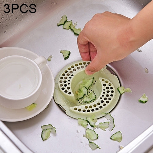 3 PCS Anti Clogging Kitchen Sink Strainer Stopper Filter Drainers Drain Cover Floor Waste Stopper Drain, Size: 11 x 3.9cm,  Random Color Delivery, Waste Stopper Drain