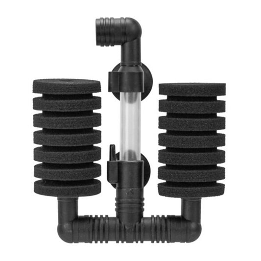 Wall-mounted Aquarium Mini Double Head Pneumatic Mute Biochemical Cotton Filter, HC7149A, HC7149B, HC7149C, HC7149D