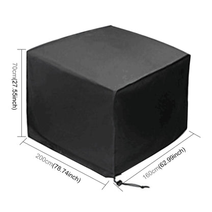Outdoor Anti-UV Waterproof Dust-proof 210D Oxford Cloth Folding Table Chairs Protective Bag Furniture Set Cover, Size: 200x160x70cm, Size: 200x160x70cm