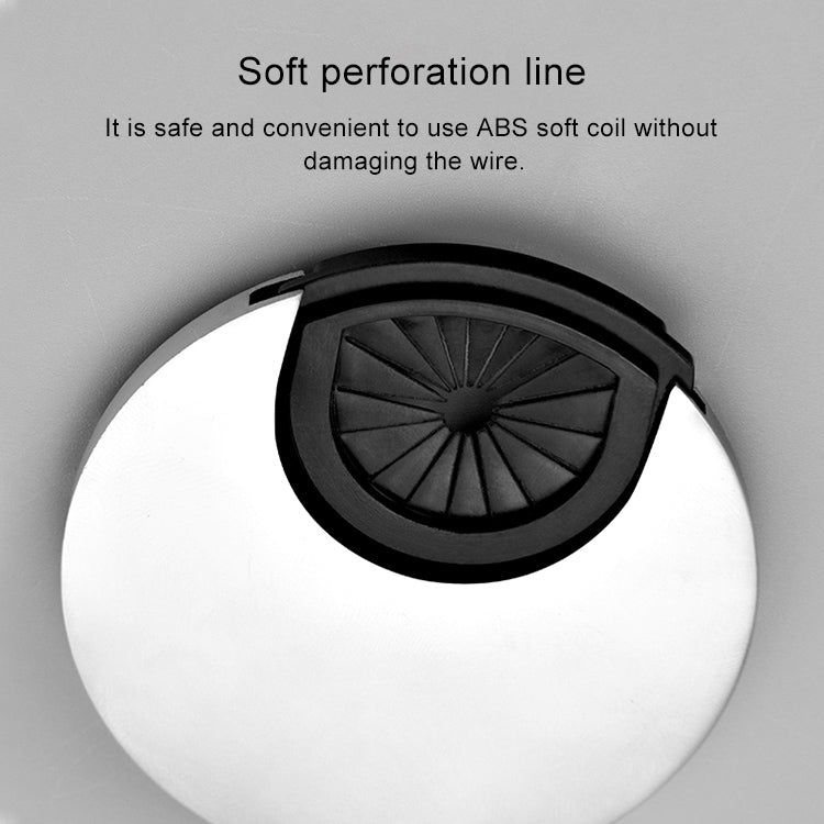Desk Computer Desktop Zinc Alloy Round Threading Box Hole Cover, Hole Diameter: 80mm (Green Bronze), 80mm
