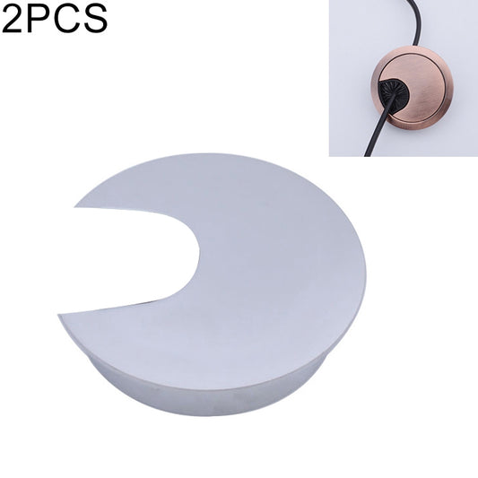 2 PCS Desk Computer Desktop Zinc Alloy Round Threading Box Hole Cover, Hole Diameter: 35mm (Bright Gold), 35mm Matte Silver, 35mm Brushed Steel, 35mm Bright Gold, 35mm Green Bronze, 35mm Red Bronze, 35mm Matte Black