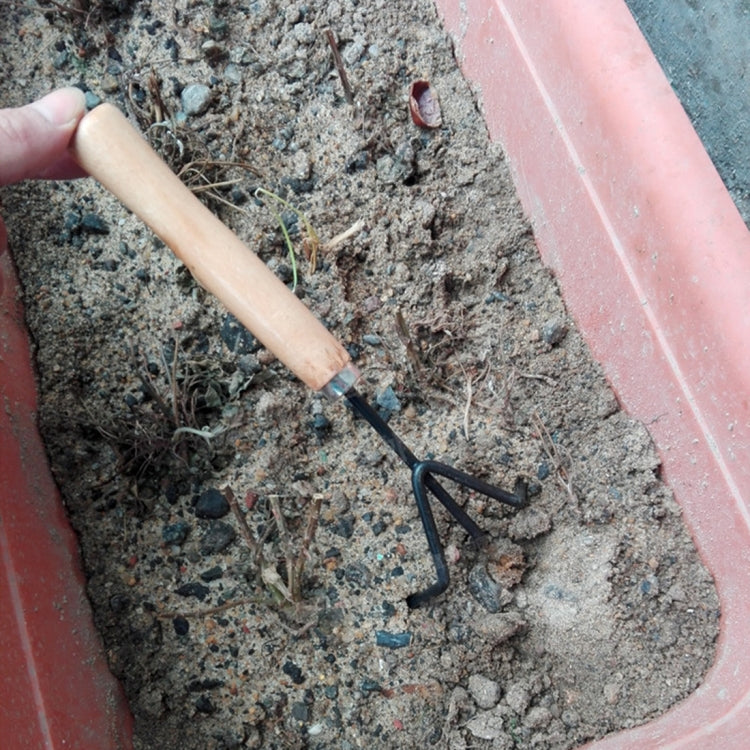 مجرفة ومجرفة حفر 3 في 1 بمقبض خشبي ورأس معدني أداة صغيرة للنباتات في الحديقة أداة بستنة أدوات زهور الحديقة مجموعة أدوات الحدائق، أداة نباتات 3