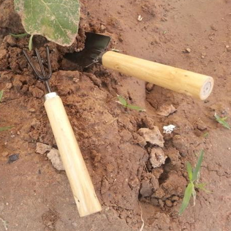 مجرفة ومجرفة حفر 3 في 1 بمقبض خشبي ورأس معدني أداة صغيرة للنباتات في الحديقة أداة بستنة أدوات زهور الحديقة مجموعة أدوات الحدائق، أداة نباتات 3