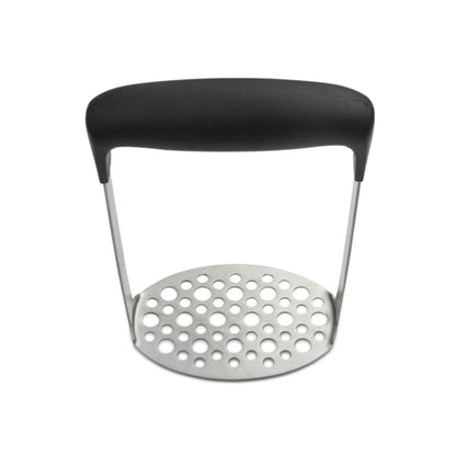 Stainless Steel Manual Pumpkin Potato Ricer Masher with Broad and Ergonomic Horizontal Handle, Single layer stainless