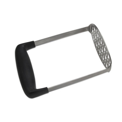 Stainless Steel Manual Pumpkin Potato Ricer Masher with Broad and Ergonomic Horizontal Handle, Single layer stainless