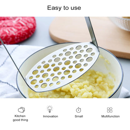 Stainless Steel Manual Pumpkin Potato Ricer Masher with Broad and Ergonomic Horizontal Handle, Single layer stainless