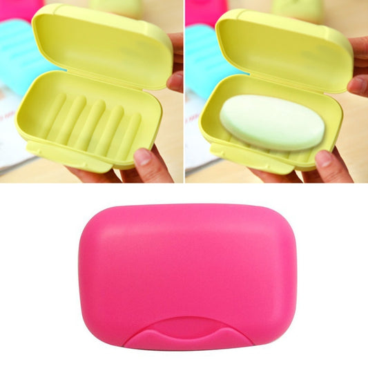 Home Travel Soap Box Lock Sealed Waterproof Leakproof Soap Holder Case with Cover Soap Dishes Container,Random Color Delivery,Large,Size:12x8x4cm, 12x8x4cm