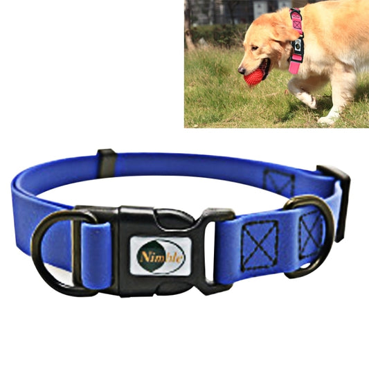 PVC Material Waterproof Adjustable Dual Loop Pet Dogs Collar, Suitable for Ferocious Dogs, Size: S, Collar Size: 24-36 cm, Size: S
