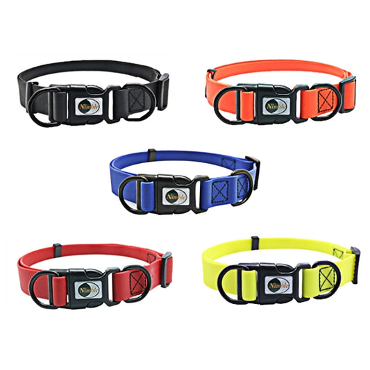 PVC Material Waterproof Adjustable Dual Loop Pet Dogs Collar, Suitable for Ferocious Dogs, Size: S, Collar Size: 24-36 cm, Size: S