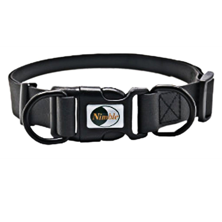 PVC Material Waterproof Adjustable Dual Loop Pet Dogs Collar, Suitable for Ferocious Dogs, Size: L, Collar Size: 39-63 cm, Size: L