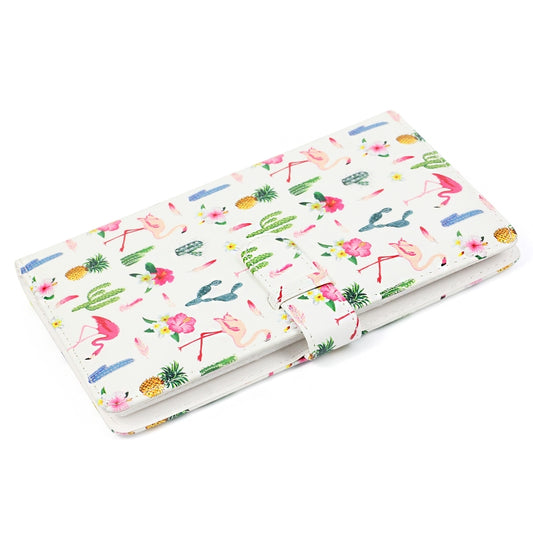 Flamingo Cactus Pattern 3 inch DIY PU Mini Creativity Insert Type 32 Pages Exquisite Photo Album for Polaroid, Flamingo Cactus