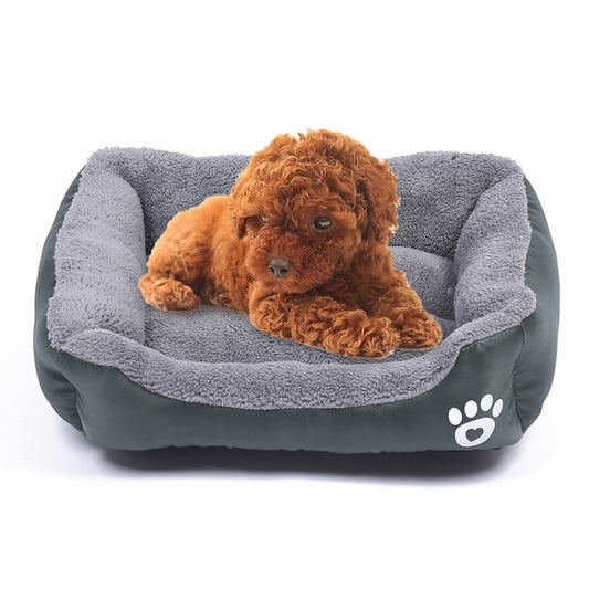 Candy Color Four Seasons Genuine Warm Pet Dog Kennel Mat Teddy Dog Mat, Size: M, 54×42×12cm, Size: M