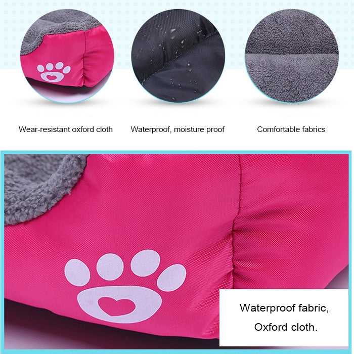 Candy Color Four Seasons Genuine Warm Pet Dog Kennel Mat Teddy Dog Mat, Size: M, 54×42×12cm, Size: M