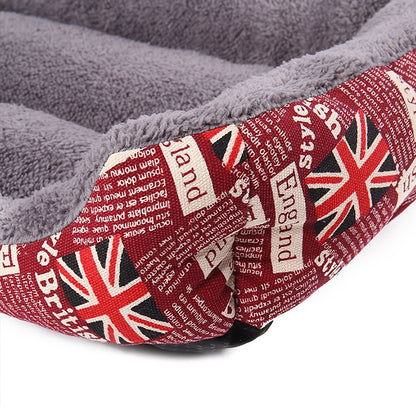 Candy Color Four Seasons Genuine Warm Pet Dog Kennel Mat Teddy Dog Mat, Size: S, 43×32×10cm, Size: S