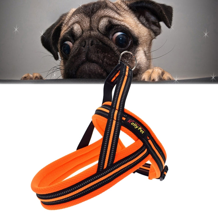 Pet Dogs A7 Reflective Polyester Chest Harness Lead Leash Traction Big Dogs Safety Chain Rope Collar, Size: XS, 2.0*42*50cm, Size: XS, 2.0*42*50cm