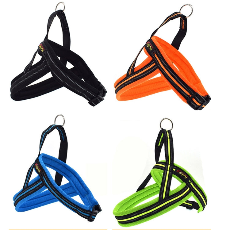 Pet Dogs A7 Reflective Polyester Chest Harness Lead Leash Traction Big Dogs Safety Chain Rope Collar, Size: XS, 2.0*42*50cm, Size: XS, 2.0*42*50cm