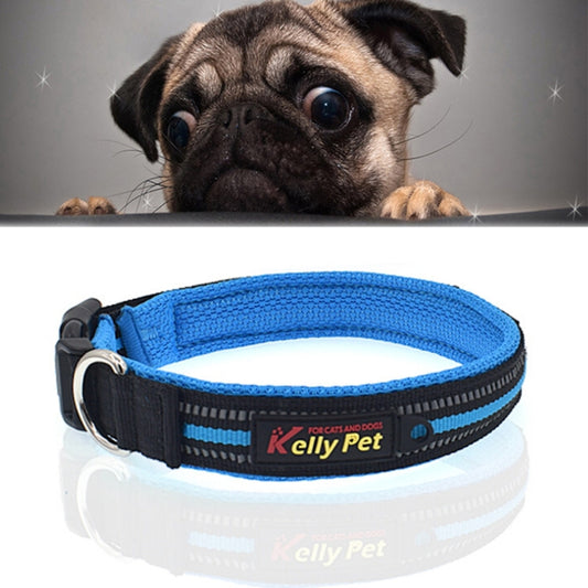 Pet Dogs Polyester Reflective Breathable Pets Collar Traction Lead Leash, Size: L, 2.5*47*54cm, Size: L, 2.5*47*54cm