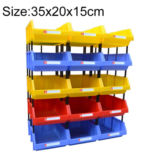 Thickened Oblique Plastic Box Combined Parts Box Material Box, Random Color Delivery, Size: 35cm x 20cm x 15cm, 35cm x 20cm x 15cm