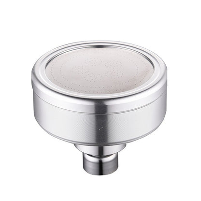 Removable and Washable Space Aluminum Plated Round Pressurized Top Spray Shower Head, Size: 82mm, Pattern A