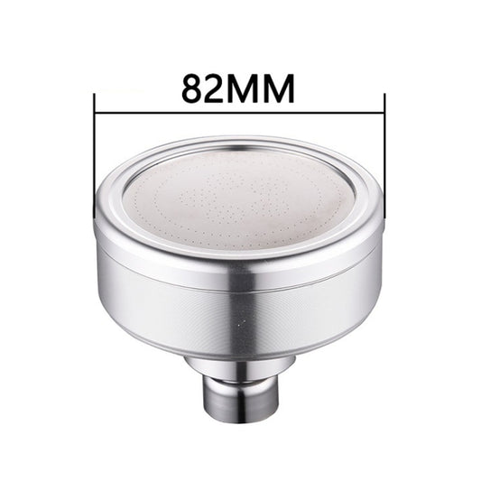 Removable and Washable Space Aluminum Plated Round Pressurized Top Spray Shower Head, Size: 82mm, Pattern A