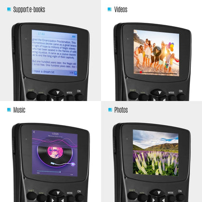 2.4 inch Display Screen Anti-peeping E-book Calculator, Support Sound Recording / Radio / Music & Video Playing