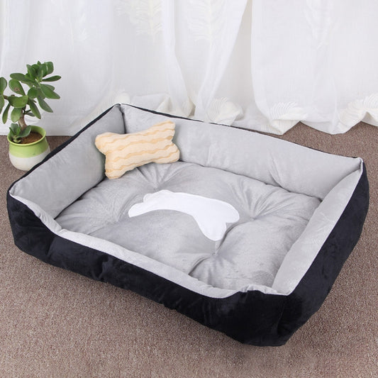 Dog Bone Pattern Big Soft Warm Kennel Pet Dog Cat Mat Blanket, Size: XXS, 45×30×15cm, Size: XXS