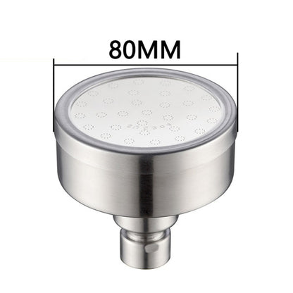 Removable and Washable 304 Stainless Steel Round Pressurized Top Spray Shower Head, Size: 80mm, Pattern C