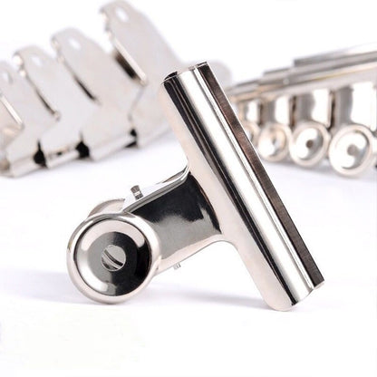 10pcs 63mm Silver Metal Stainless Steel Round Clip Notes Letter Paper Clip Office Bind Clip, 10PCS / 63mm