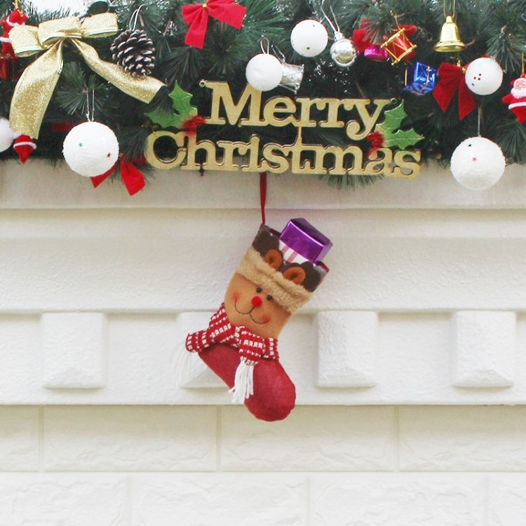 Hang Ornament Christmas Stockings Present Bags, Random Style Delivery, XD17125