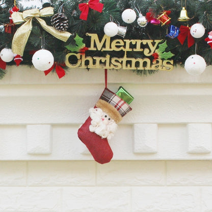 Hang Ornament Christmas Stockings Present Bags, Random Style Delivery, XD17125