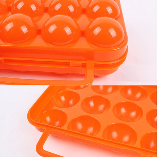 Outdoor Portable 12 Grid Egg Storage Case Holder Tray Carrier Crush-proof Break-proof Protection for Picnic Outdoor Hiking, Random Color Delivery