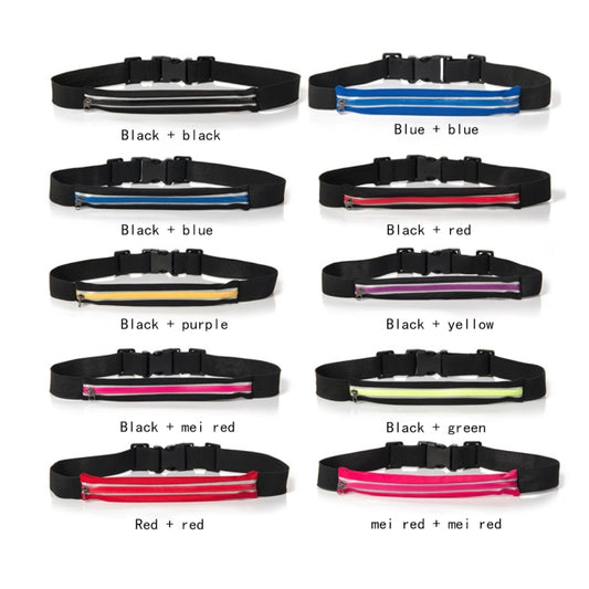 Multifunctional Outdoor Sports Waterproof High Stretch Faux Leather Fabric Single Waist Bag with Night Reflective Strip, Random Color Delivery, Single Waist Bag