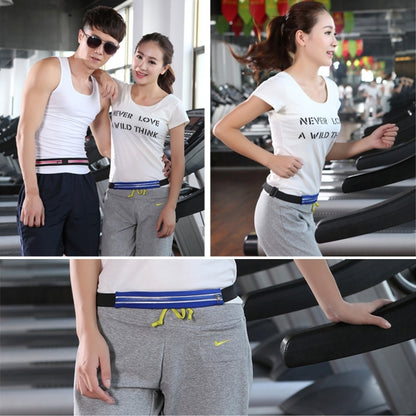 Multifunctional Outdoor Sports Waterproof High Stretch Faux Leather Fabric Single Waist Bag with Night Reflective Strip, Random Color Delivery, Single Waist Bag