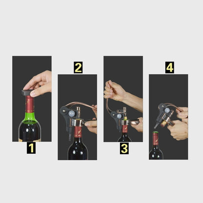 Zinc Alloy + ABS Material Retro Rabbit Shape Bottle Opener Corkscrew Port Wine Bottle Opener, Size: 18 x 14.5 x 4.7cm, Zinc Alloy