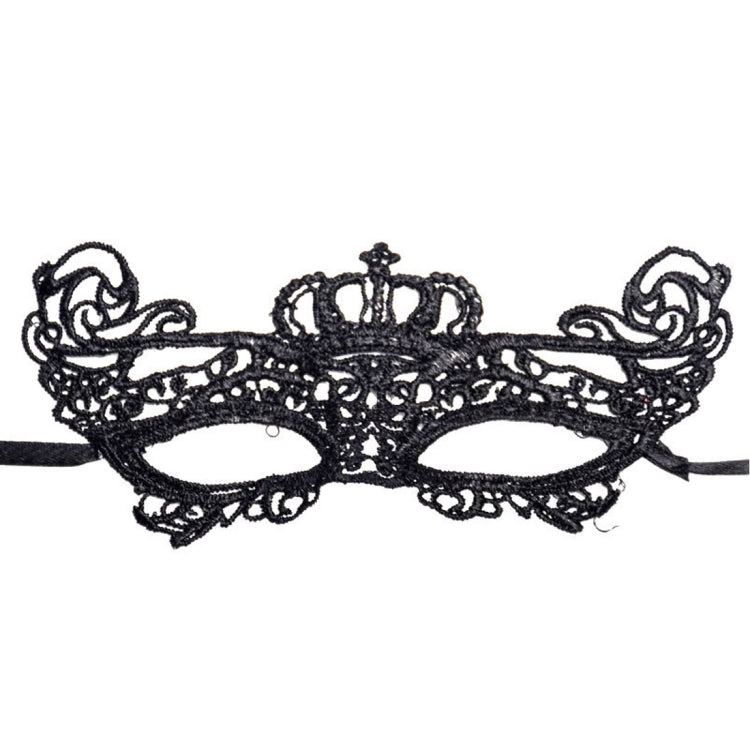 Halloween Masquerade Party Dance Sexy Lady Lace Crown Mask, Crown