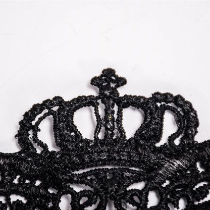 Halloween Masquerade Party Dance Sexy Lady Lace Crown Mask, Crown